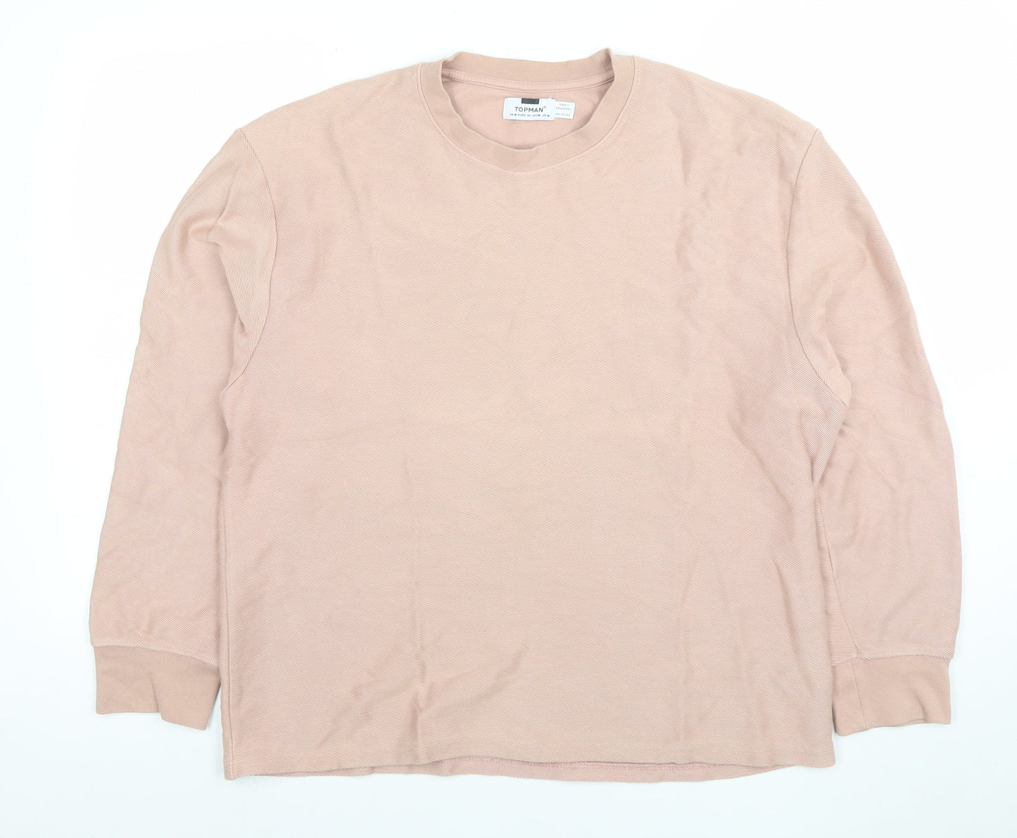 Mens UK Size M Topman Beige Pullover Sweatshirt