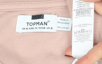 Mens UK Size M Topman Beige Pullover Sweatshirt