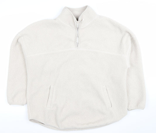 Womens UK Size M Dunnes Stores Beige Pullover Sweatshirt