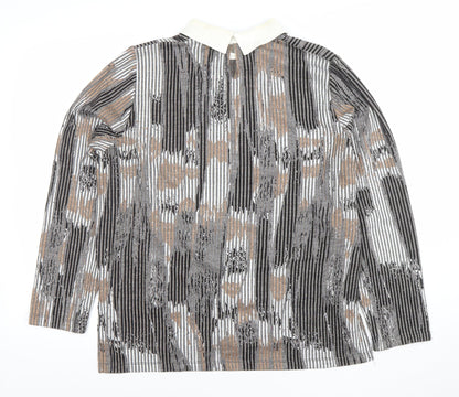 Womens UK Size 16 Sophie B Grey Tunic Blouse