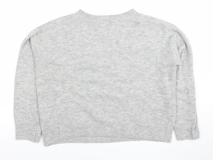 Womens UK Size S H&M Grey Pullover Jumper