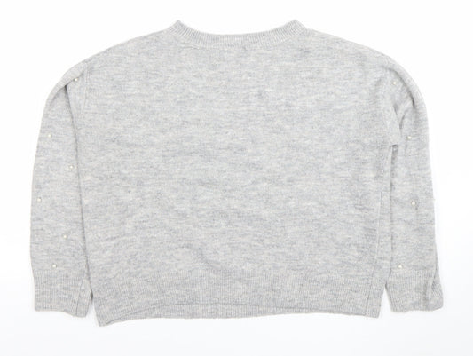 Womens UK Size S H&M Grey Pullover Jumper