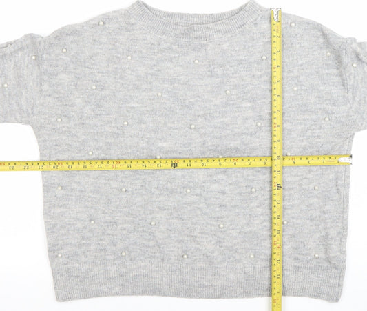 Womens UK Size S H&M Grey Pullover Jumper