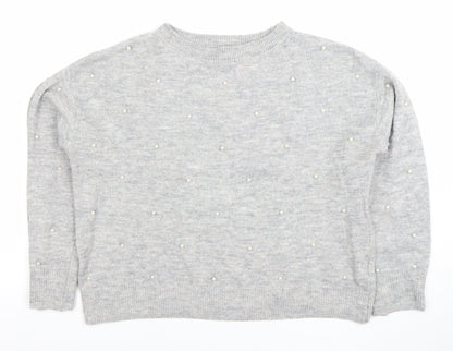 Womens UK Size S H&M Grey Pullover Jumper