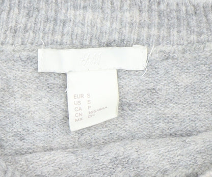 Womens UK Size S H&M Grey Pullover Jumper