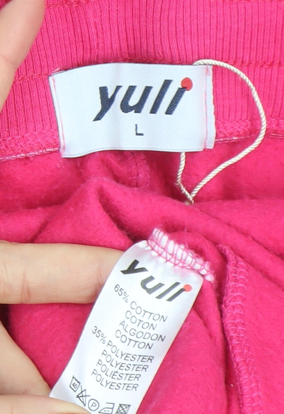 Womens UK Size L Yuli Regular Fit Jogger Pink Trousers