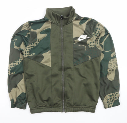 Boys UK Size 6-7 Years Nike Green Full Zip Hoodie