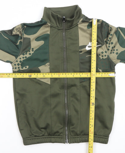 Boys UK Size 6-7 Years Nike Green Full Zip Hoodie