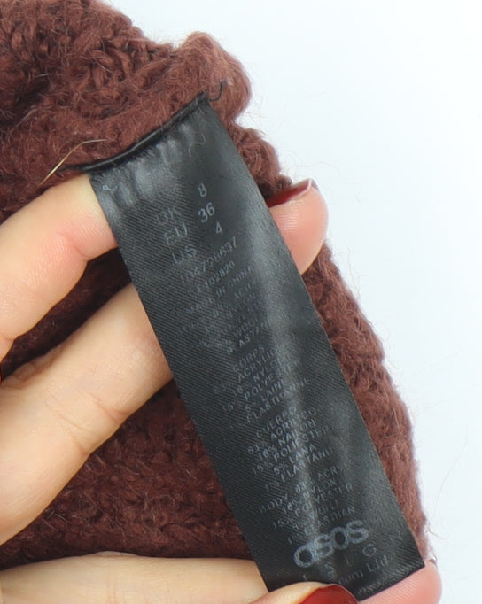 Womens UK Size 8 ASOS Brown Pullover Jumper