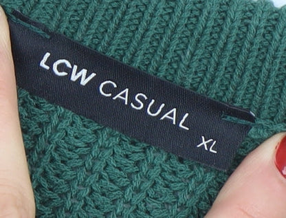 Womens UK Size XL LCW Casual Green Pullover Jumper