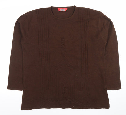 Womens UK Size L Ardic Brown Pullover Jumper