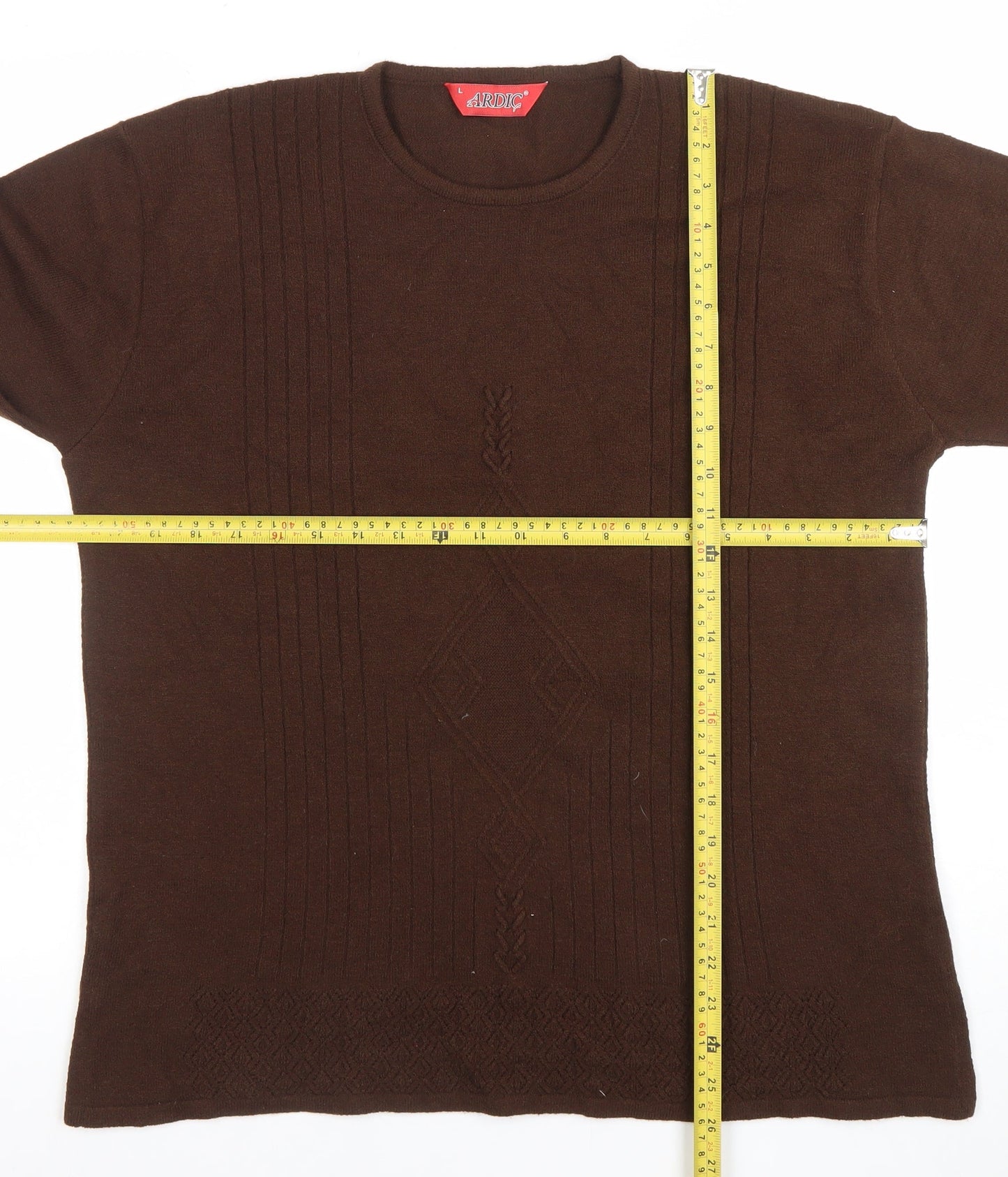 Womens UK Size L Ardic Brown Pullover Jumper