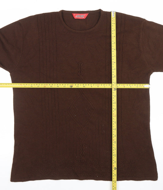 Womens UK Size L Ardic Brown Pullover Jumper