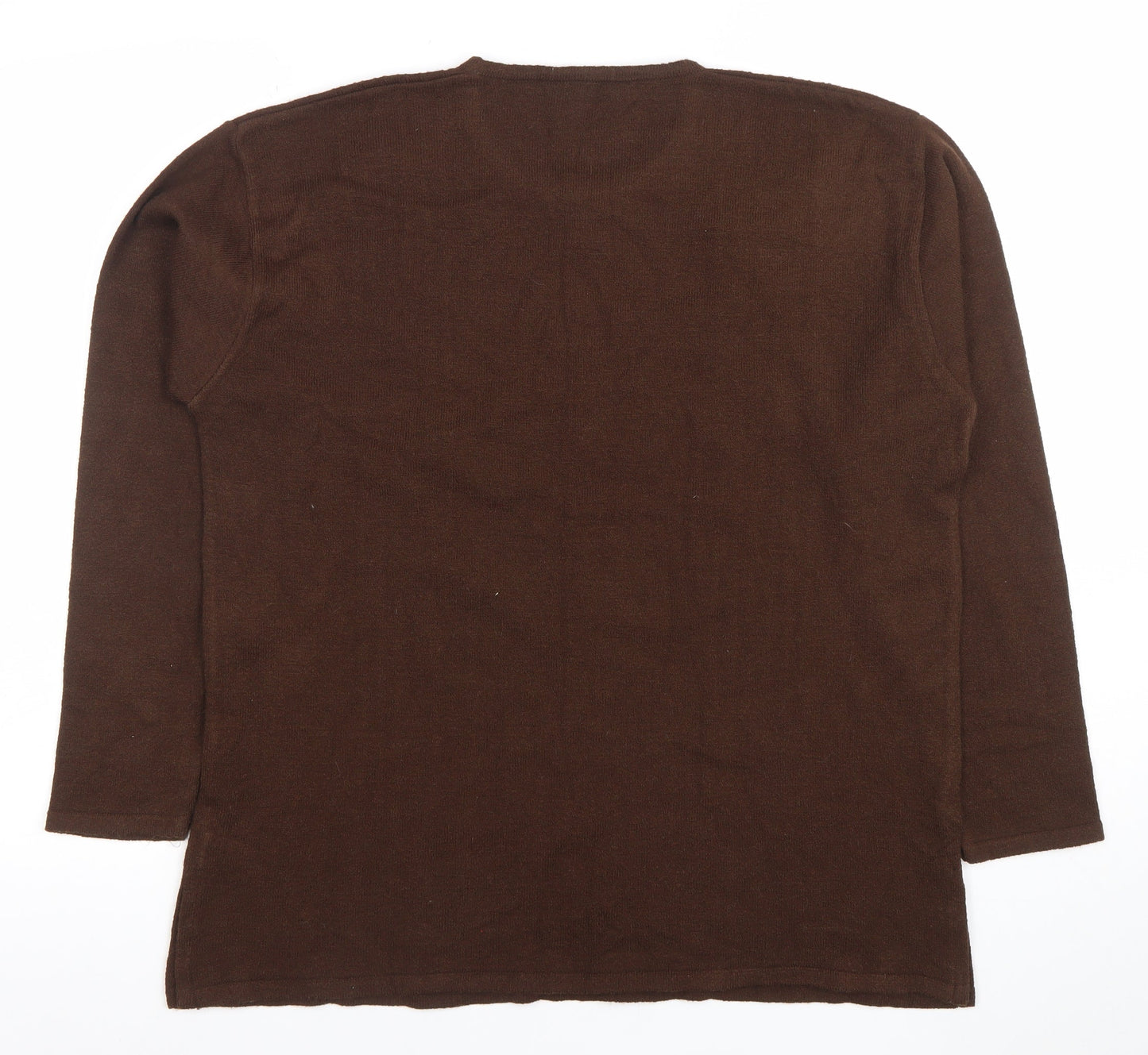 Womens UK Size L Ardic Brown Pullover Jumper