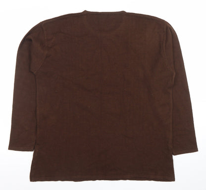 Womens UK Size L Ardic Brown Pullover Jumper