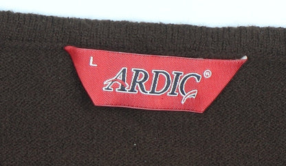 Womens UK Size L Ardic Brown Pullover Jumper