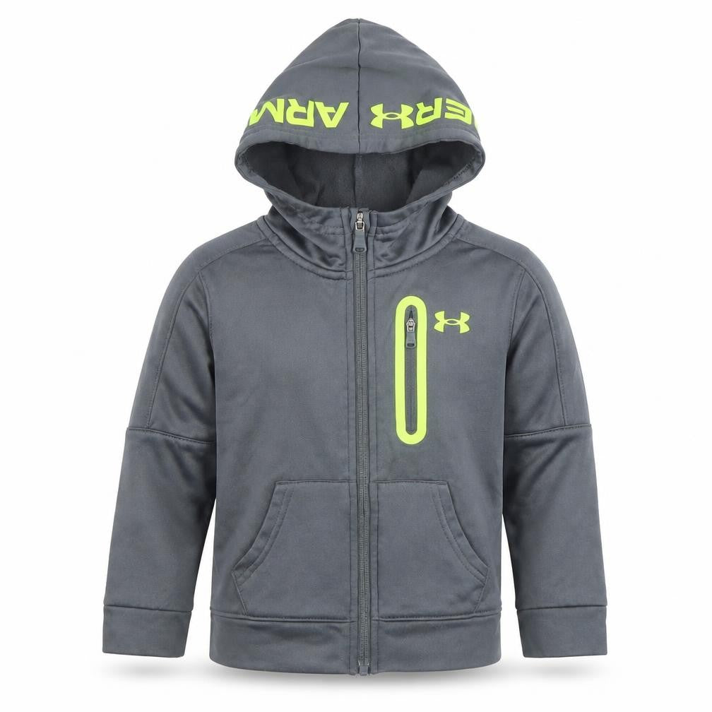 Boys UK Size 2-3 Years Under armour Grey Full Zip Hoodie