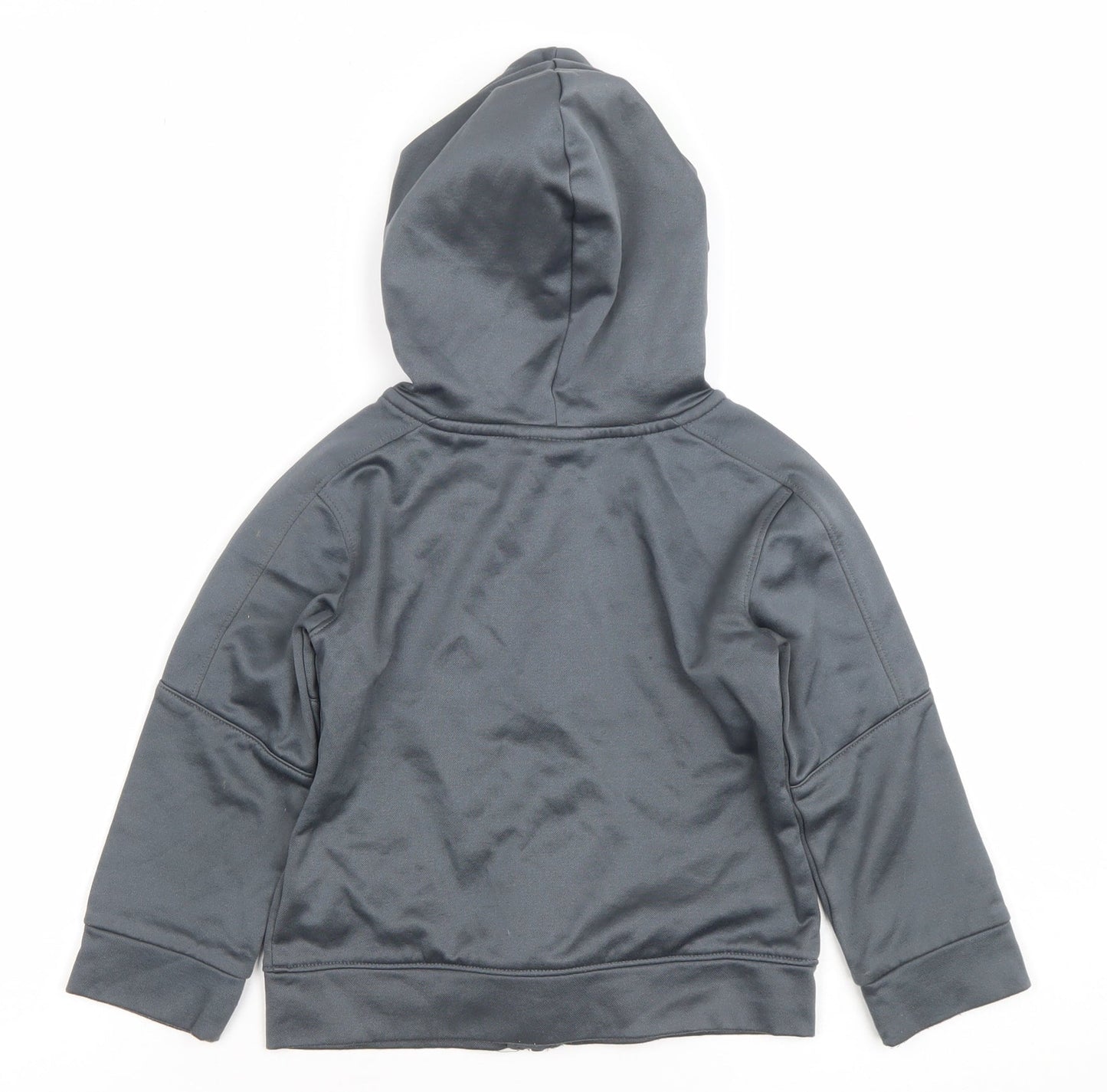 Boys UK Size 2-3 Years Under armour Grey Full Zip Hoodie