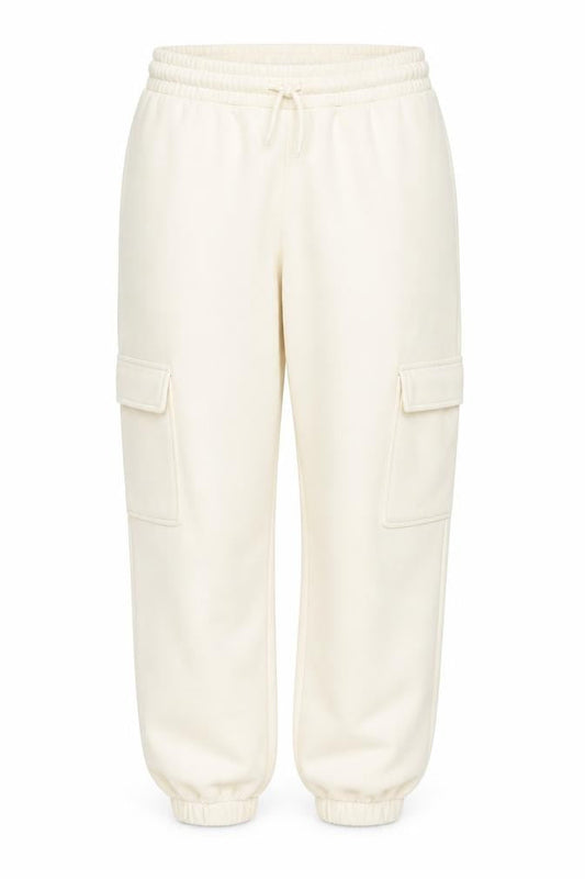 Womens UK Size S River Island Relaxed Fit Jogger Ivory Trousers