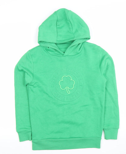 Boys UK Size 10-11 Years Dunnes Stores Green Pullover Hoodie