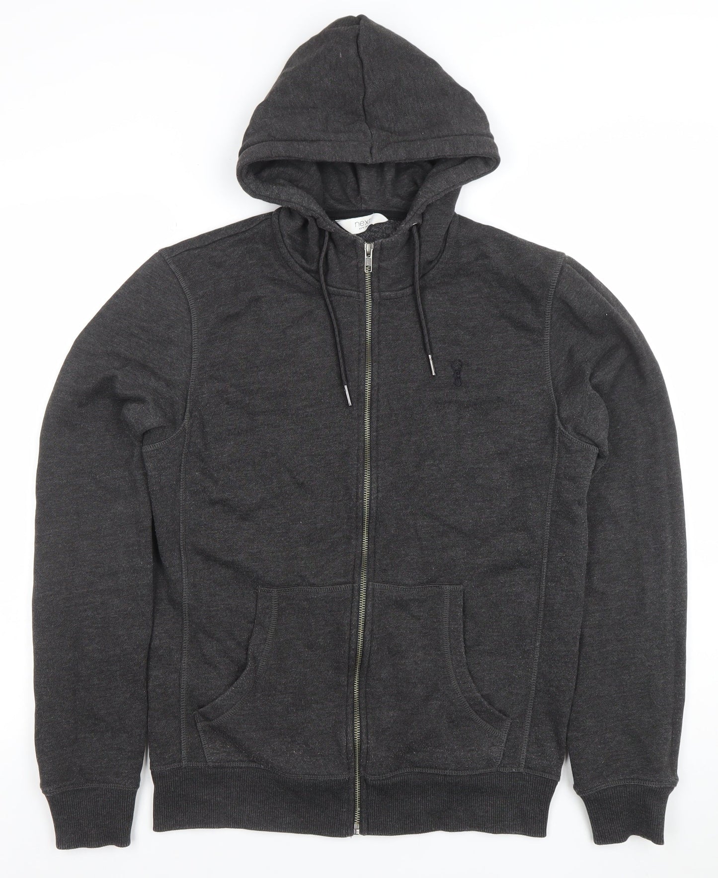 Mens UK Size S NEXT Grey Full Zip Hoodie