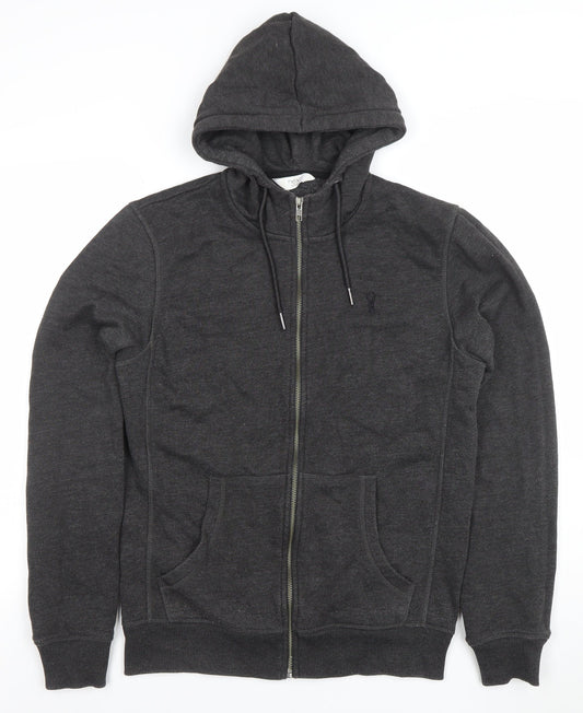 Mens UK Size S NEXT Grey Full Zip Hoodie