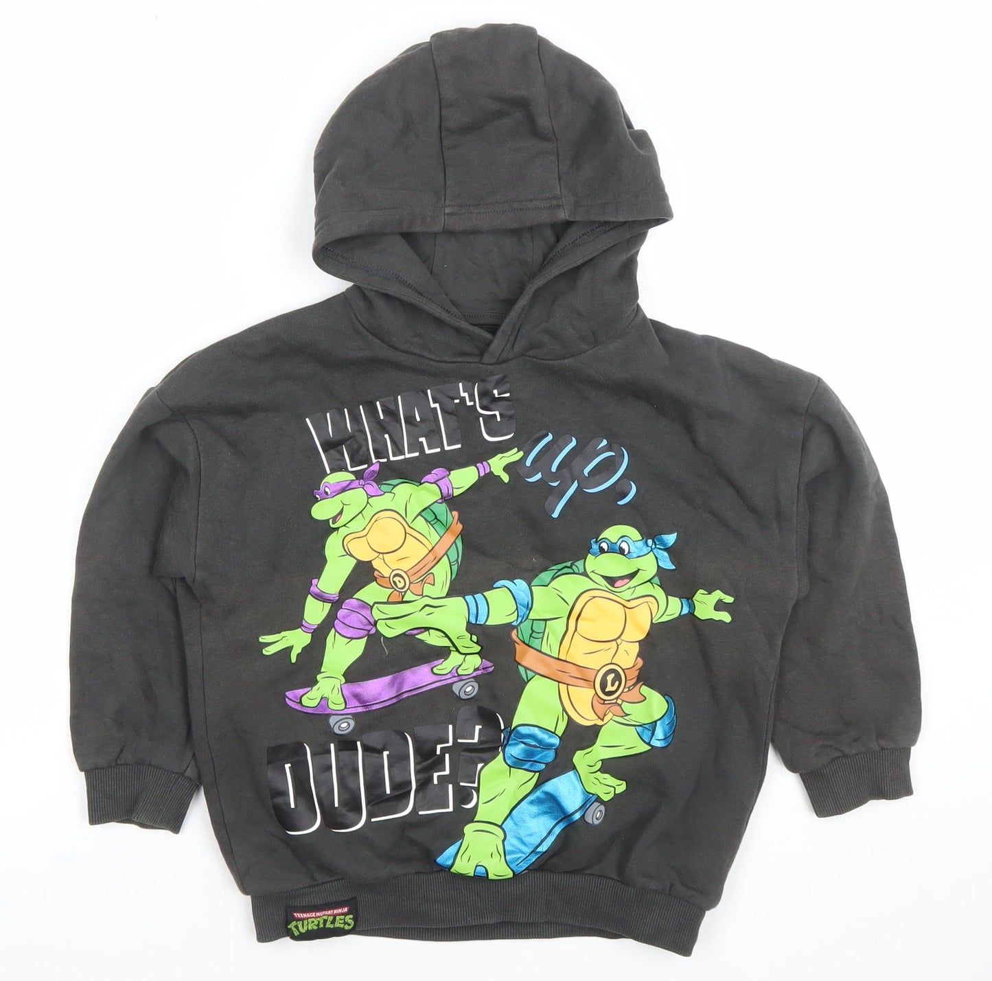 Boys UK Size 5-6 Years Nickelodeon Black Pullover Hoodie
