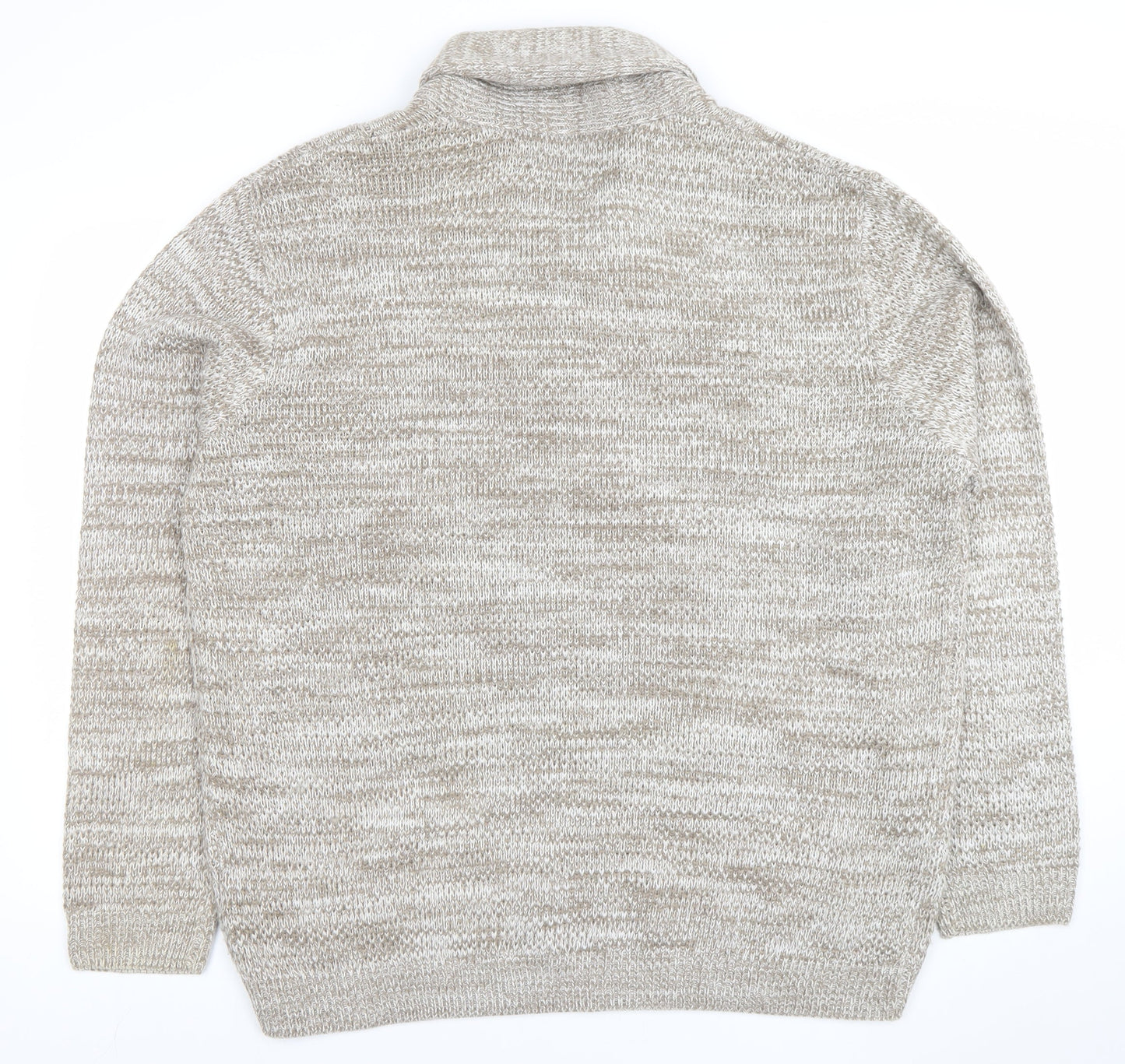 Mens UK Size 2XL Easy Beige Pullover Jumper