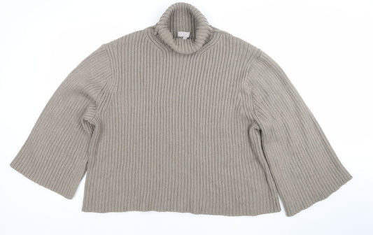 Womens UK Size L H&M Beige Pullover Jumper