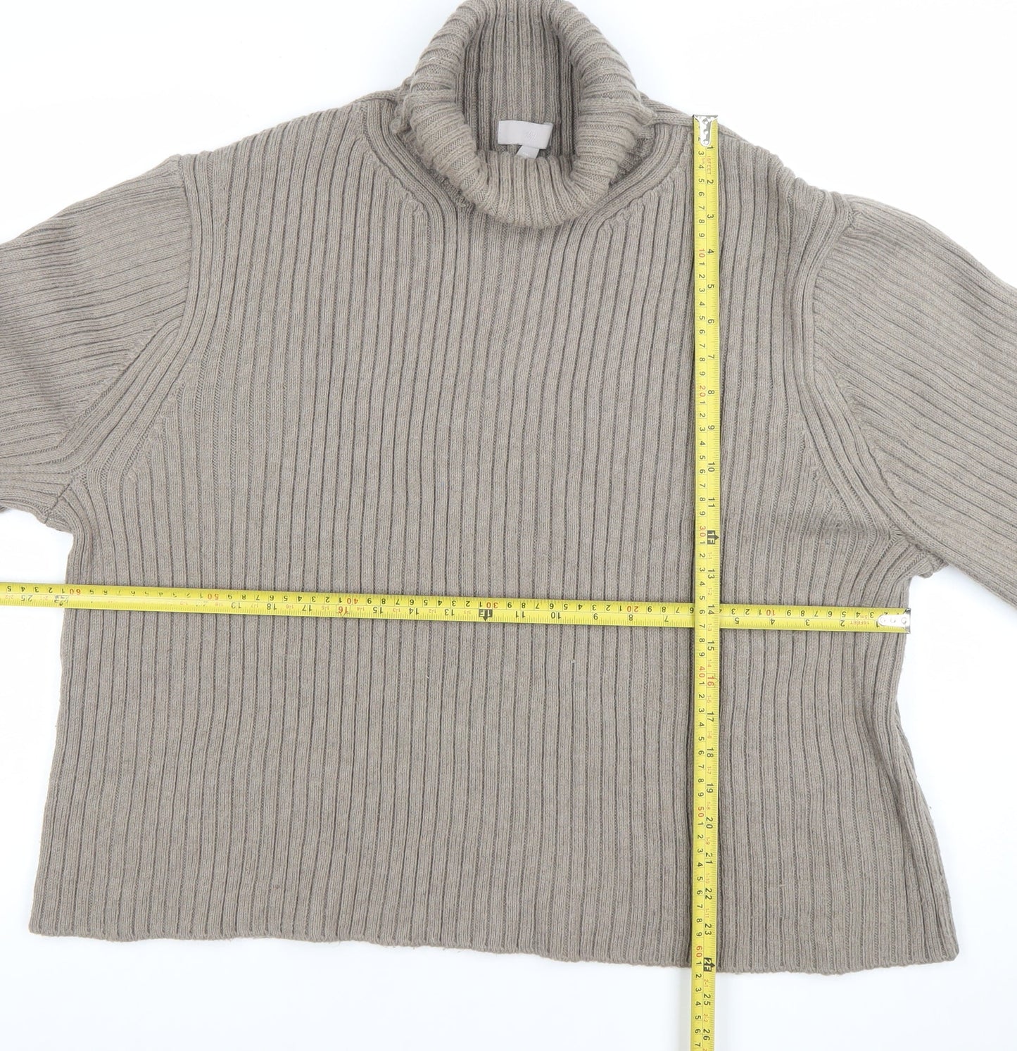Womens UK Size L H&M Beige Pullover Jumper