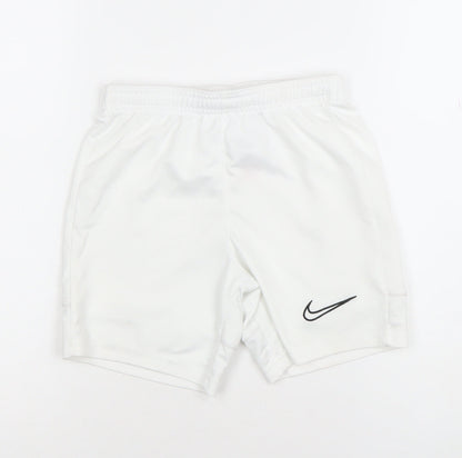 Nike Boys White Dri-FIT Athletic Football Shorts Size Small