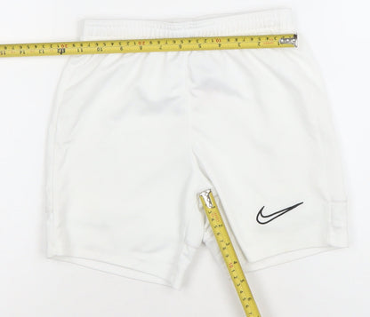 Nike Boys White Dri-FIT Athletic Football Shorts Size Small