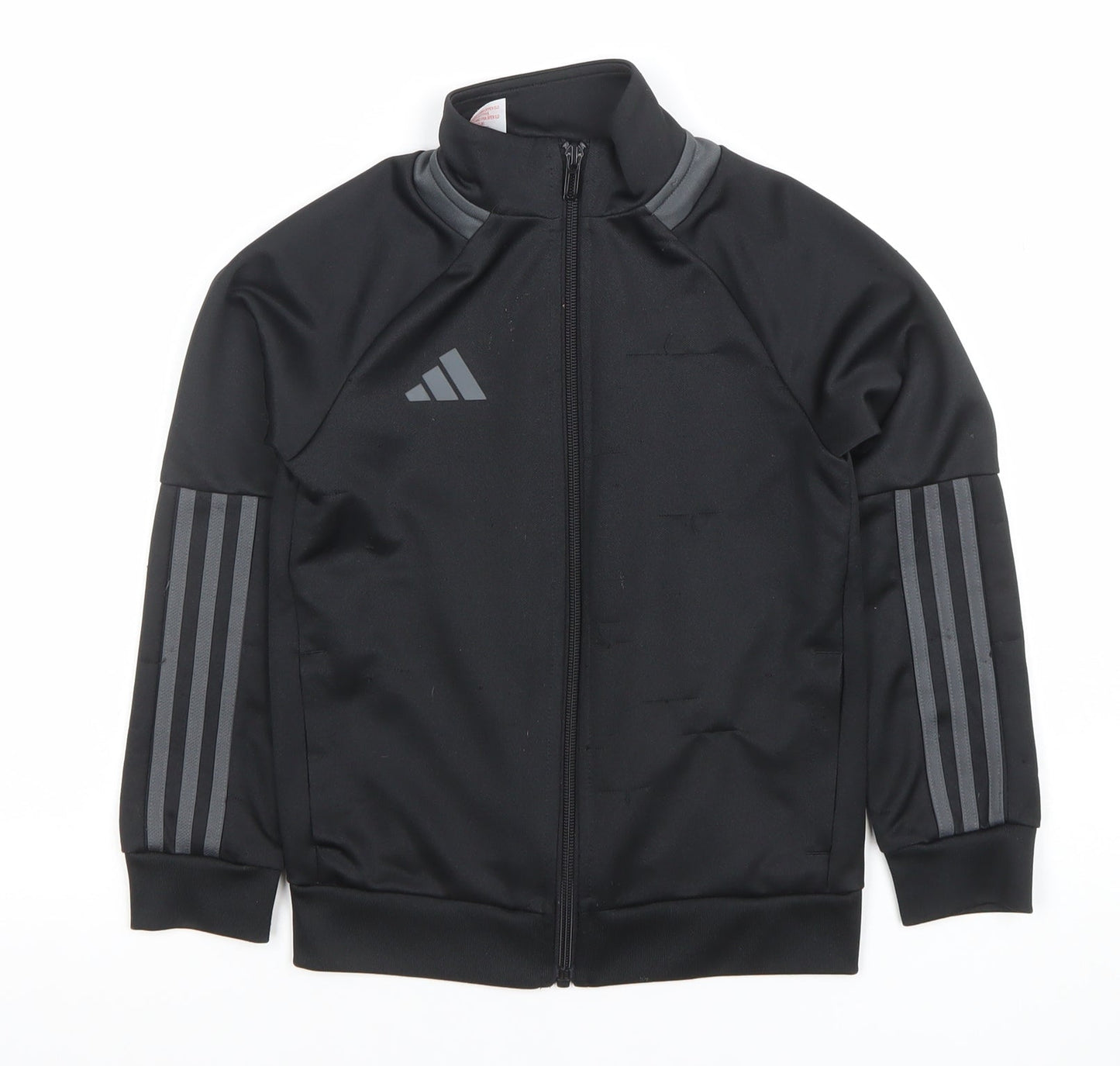 Boys UK Size 7-8 Years adidas Black Full Zip Hoodie
