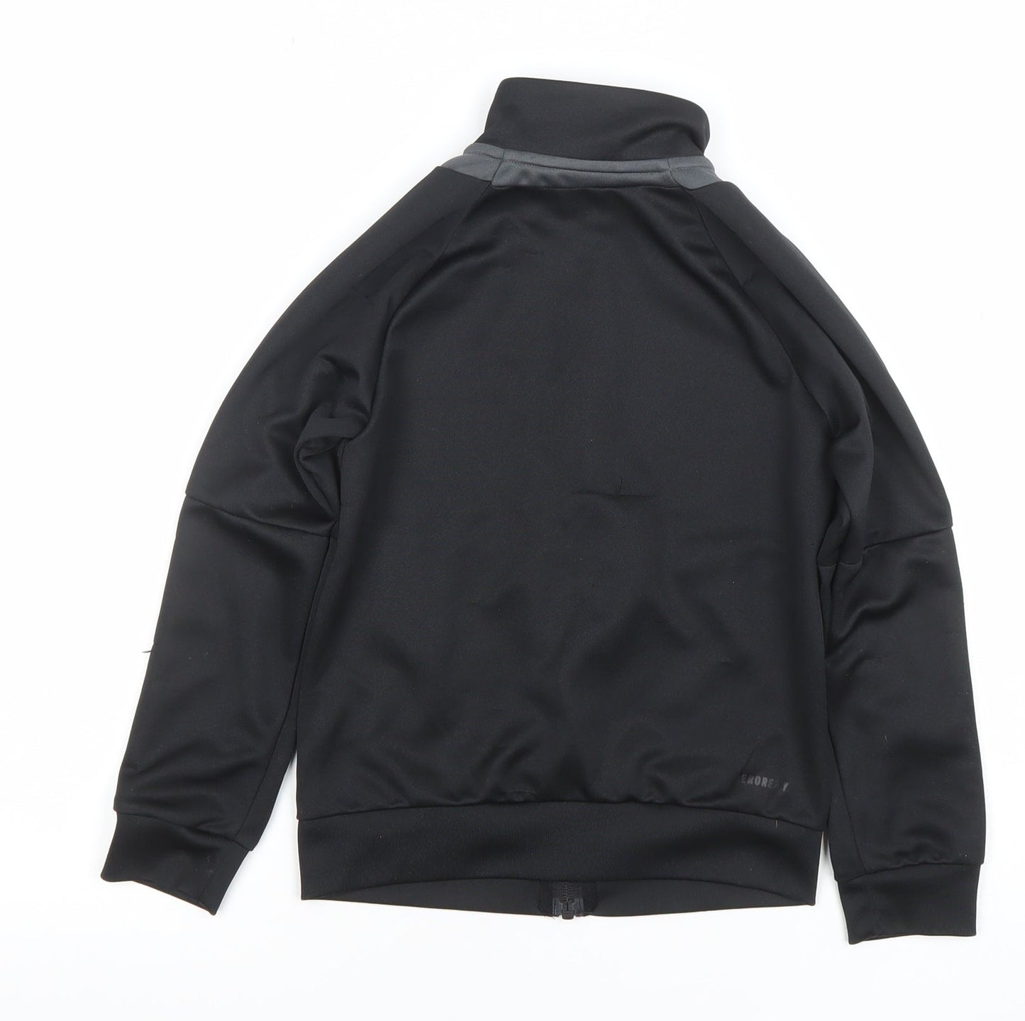 Boys UK Size 7-8 Years adidas Black Full Zip Hoodie