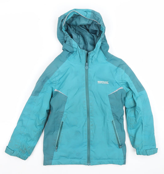 Boys UK Size 10 Years Regatta Blue Rain Coat