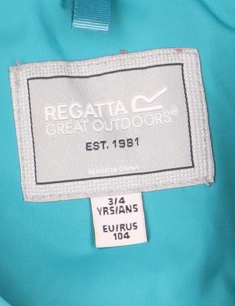 Boys UK Size 10 Years Regatta Blue Rain Coat