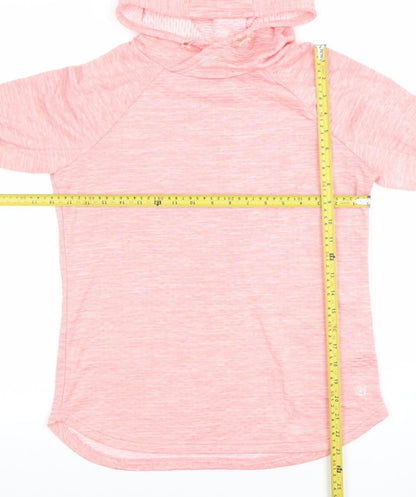 Womens UK Size S Lurvies Stones Pink Pullover Hoodie