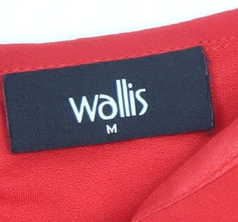 Womens UK Size 14 Wallis Red Tunic Blouse