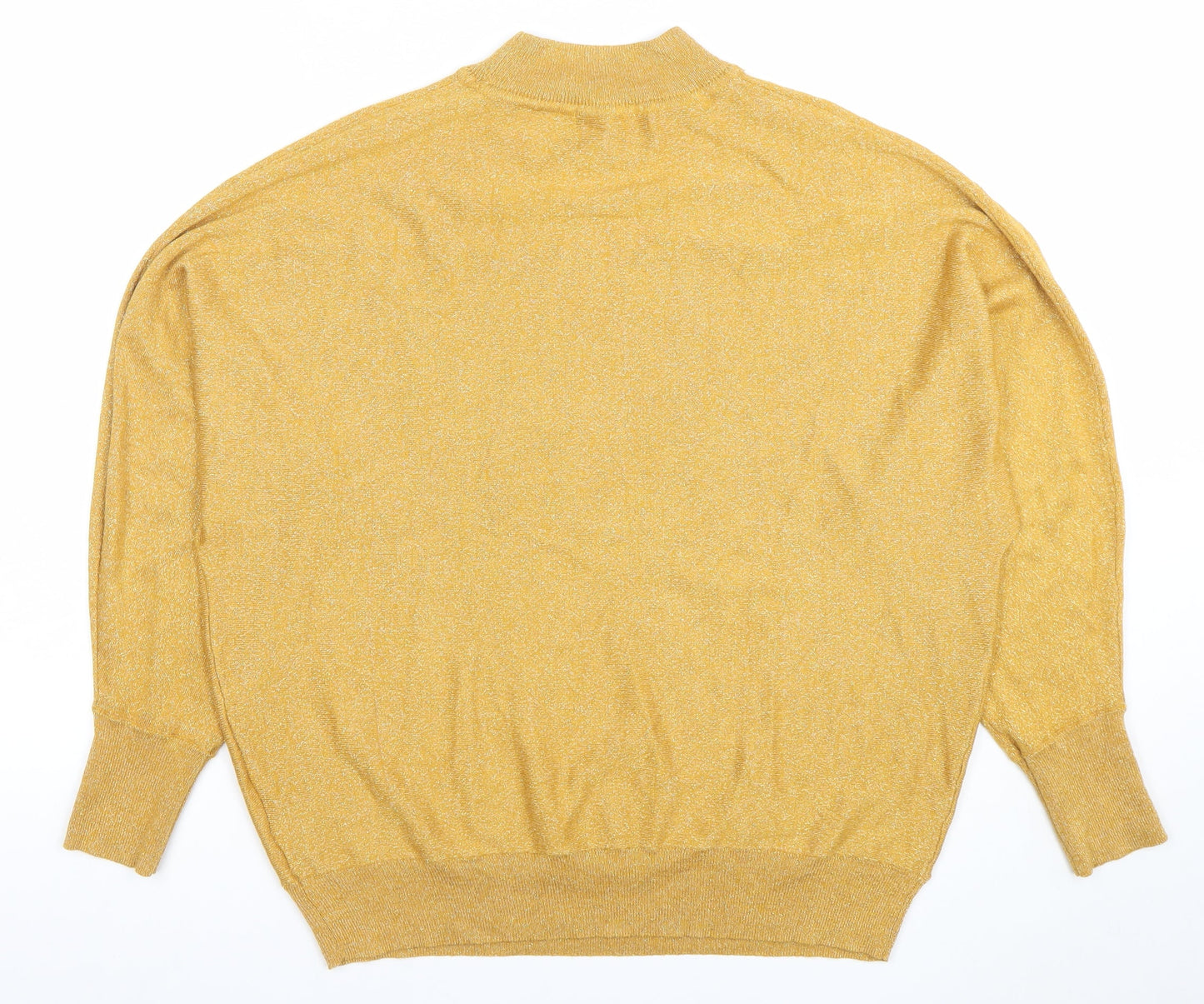Womens UK Size M Marks and Spencer Gold Pullover Jumper