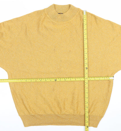 Womens UK Size M Marks and Spencer Gold Pullover Jumper