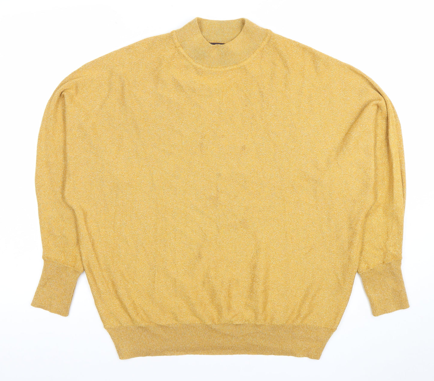 Womens UK Size M Marks and Spencer Gold Pullover Jumper