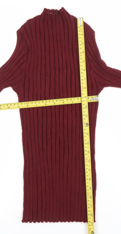Womens UK Size M Abollria Red Pullover Jumper