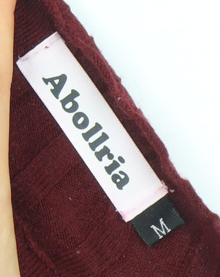 Womens UK Size M Abollria Red Pullover Jumper
