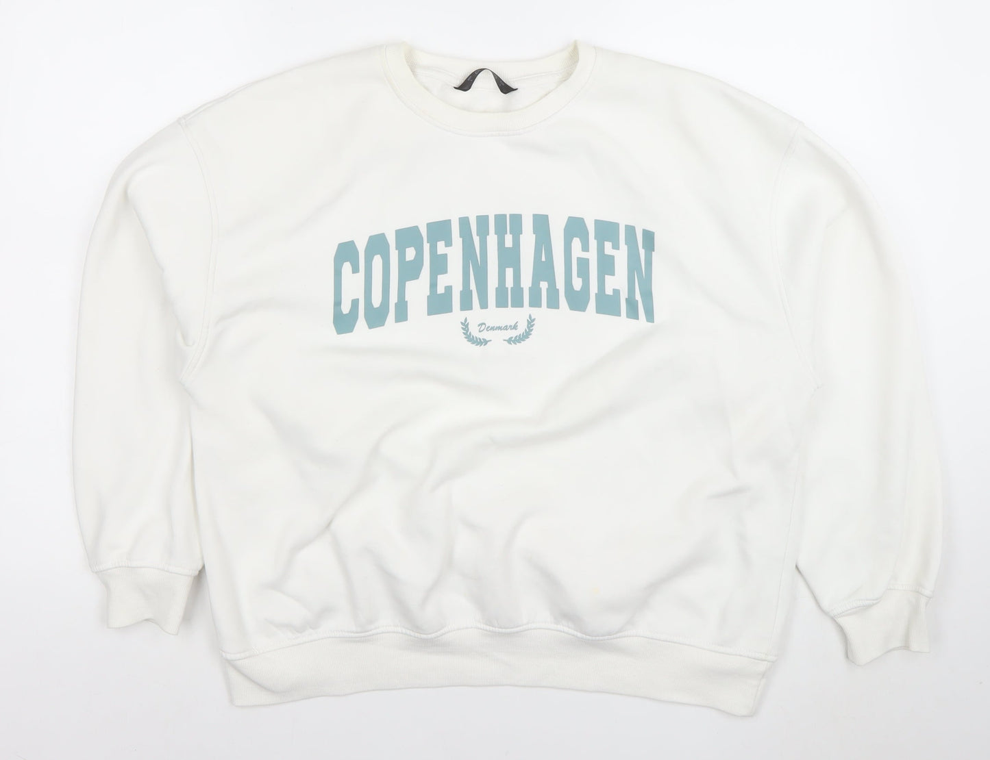 Womens UK Size L Dunnes White Pullover Sweatshirt