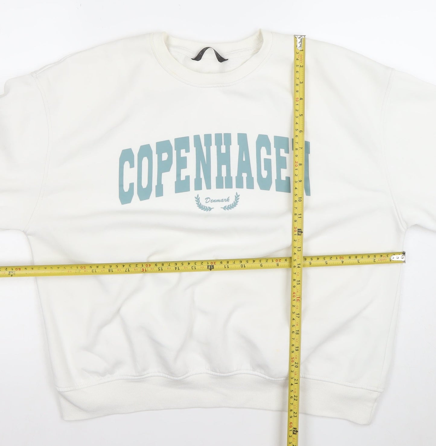 Womens UK Size L Dunnes White Pullover Sweatshirt