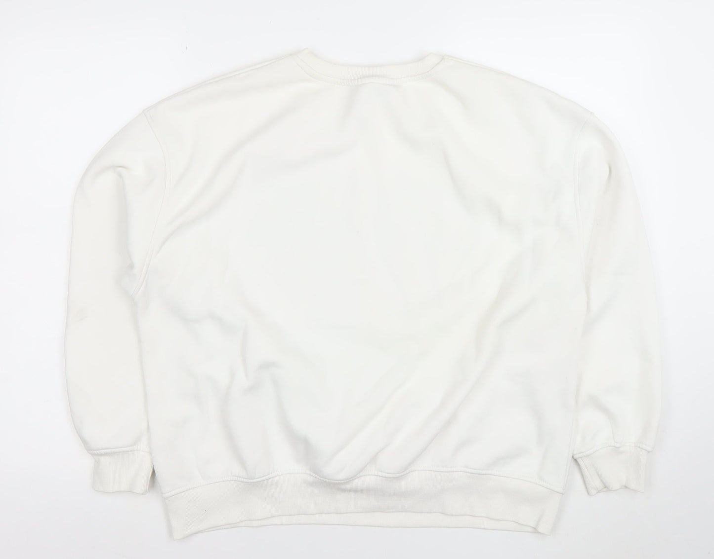 Womens UK Size L Dunnes White Pullover Sweatshirt