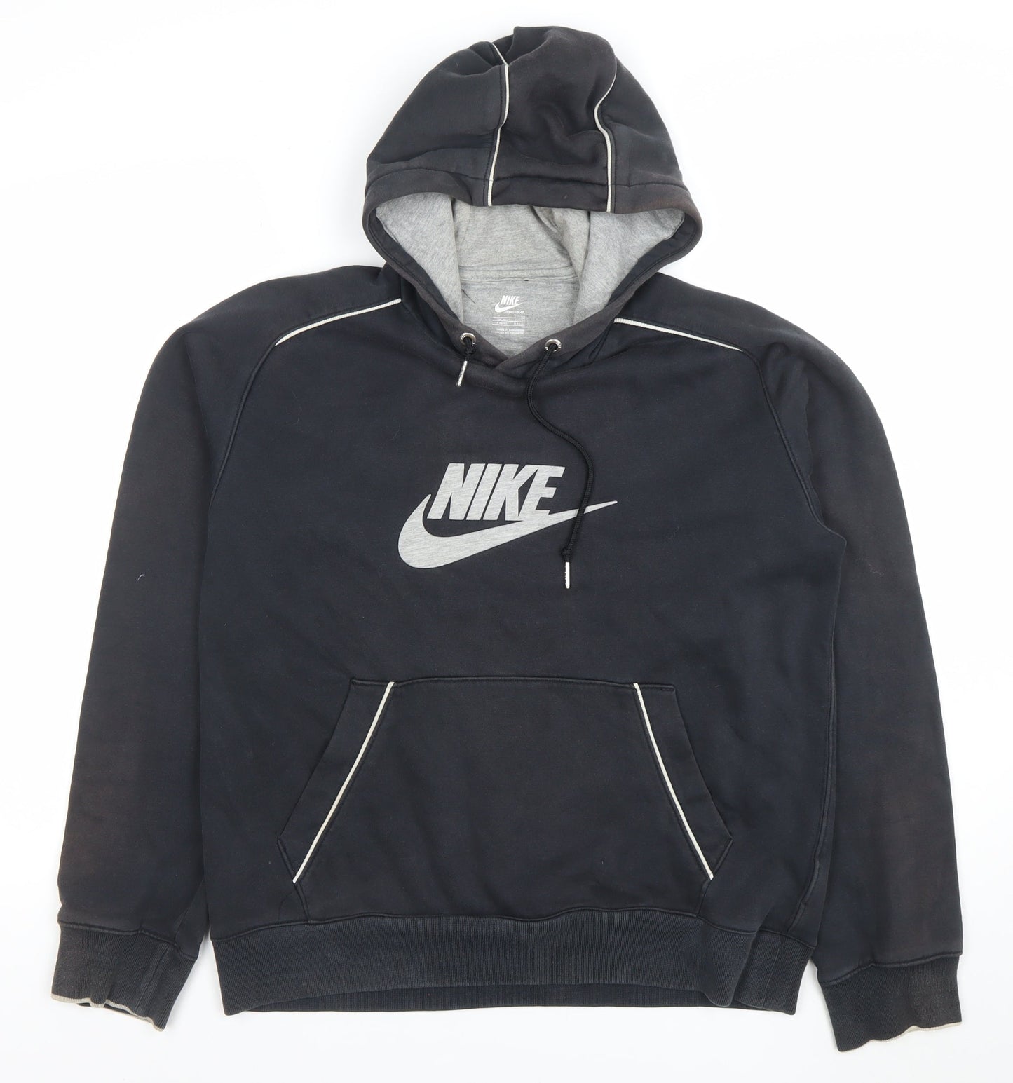 Mens UK Size M Nike Black Pullover Hoodie