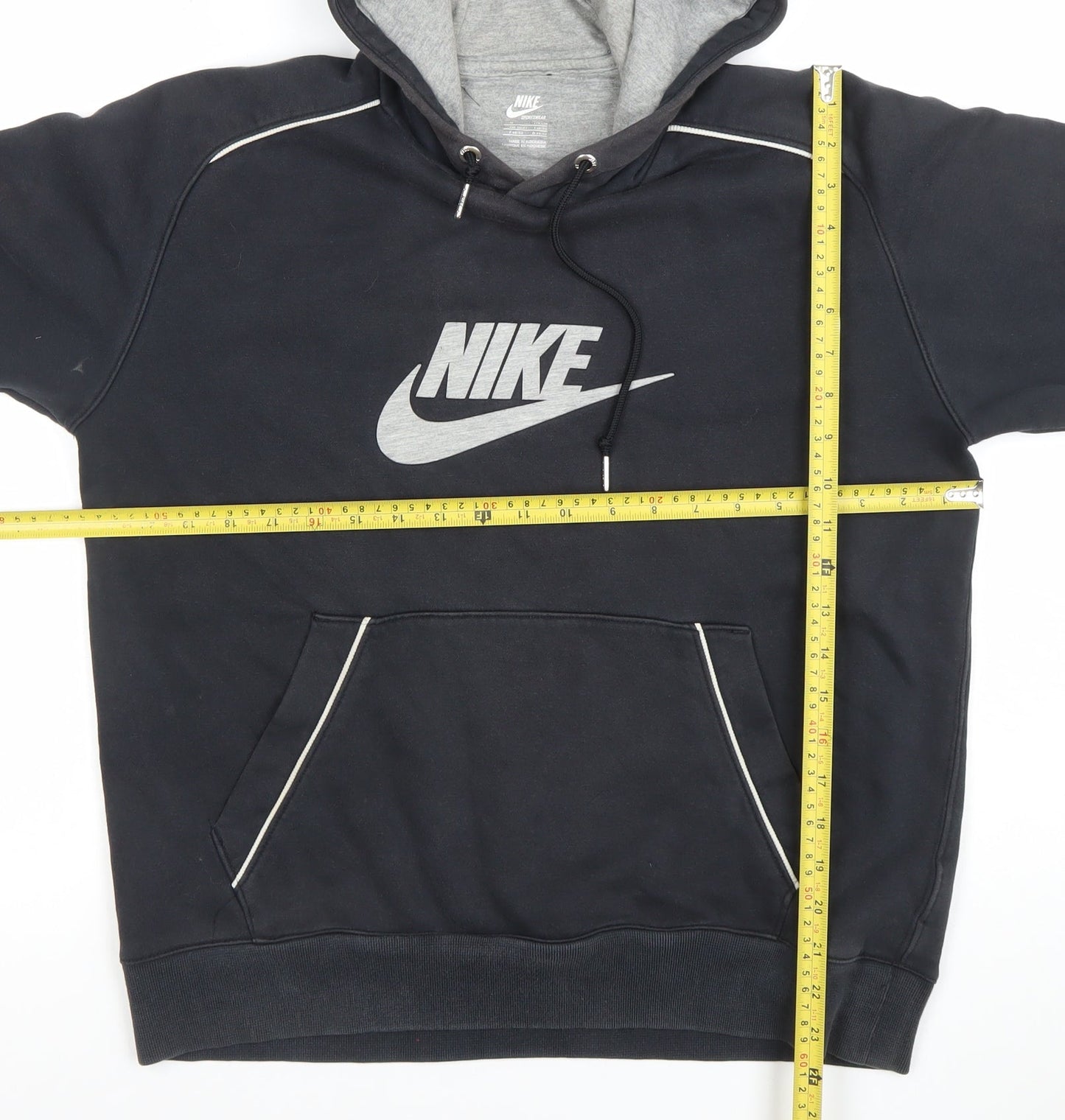 Mens UK Size M Nike Black Pullover Hoodie
