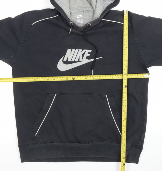 Mens UK Size M Nike Black Pullover Hoodie