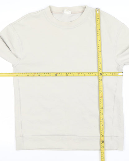 Mens UK Size S H&M Beige Pullover Sweatshirt